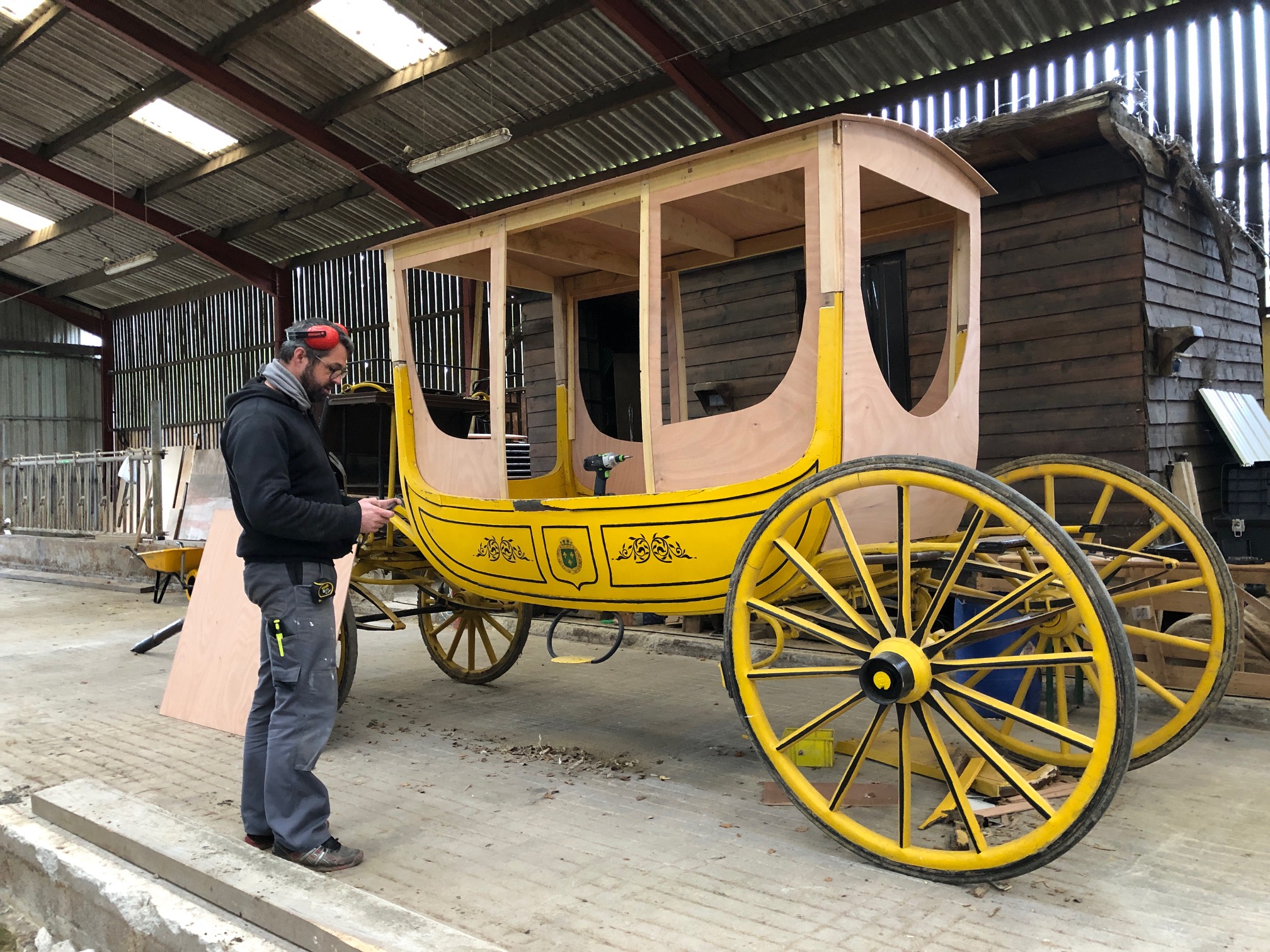 Remise en état du carrosse